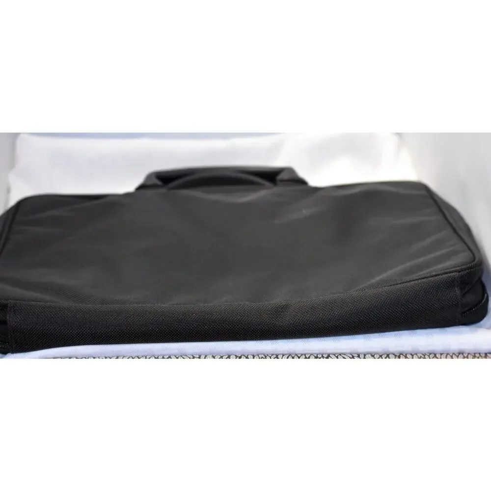 TUMI Padded 15' Laptop Files Soft Briefcase Leather Handles and Multi Pockets